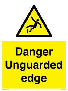 Danger Unguarded edge